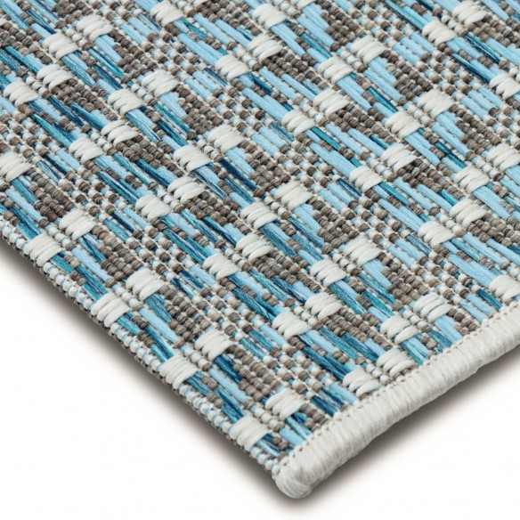 SIENNA Blue Polypropylene Outdoor Rug 180x280cm