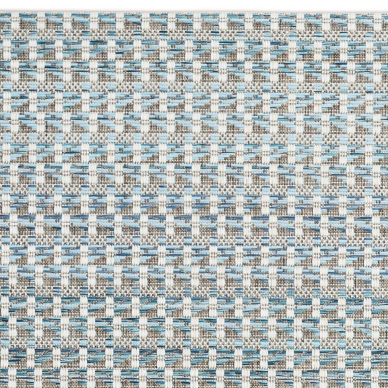 SIENNA Blue Polypropylene Outdoor Rug roolf