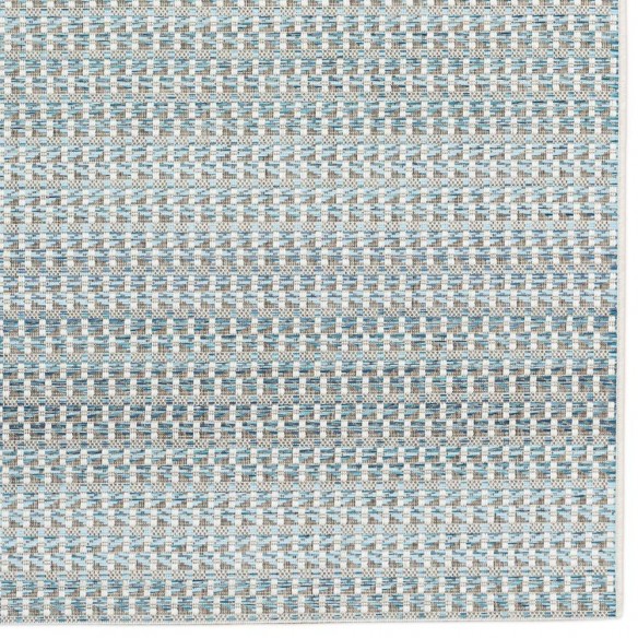 SIENNA Blue Polypropylene Outdoor Rug 230x330cm