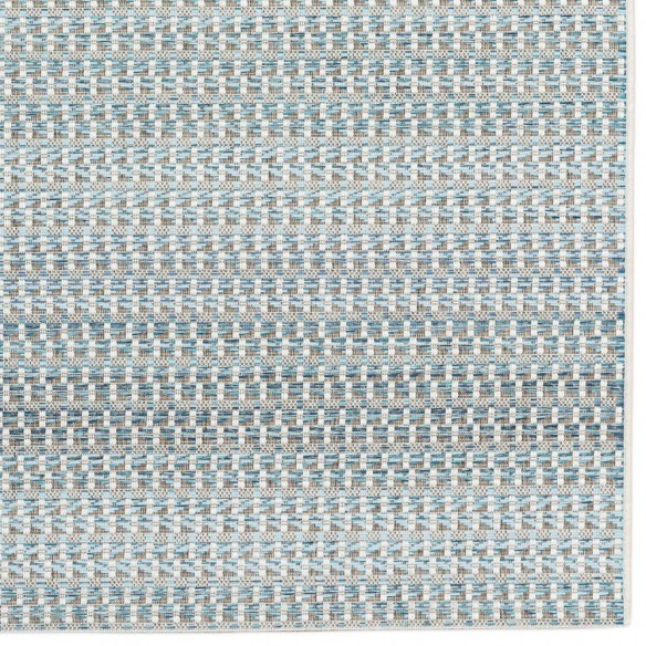 Tapis d'extérieur SIENNA Bleu en polypropylène jardin