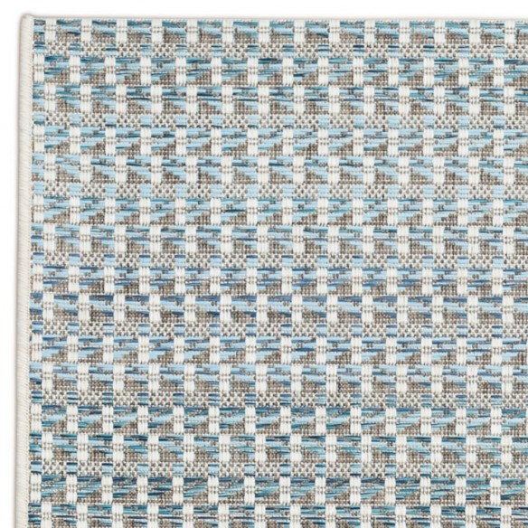 SIENNA Blue Polypropylene Outdoor Rug 180x280cm