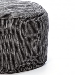 Pouf rond DOTTY anthracite D50cm 2