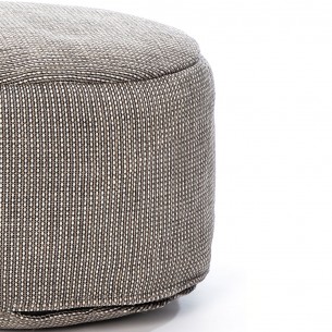 Pouf rond DOTTY gris D50cm 2