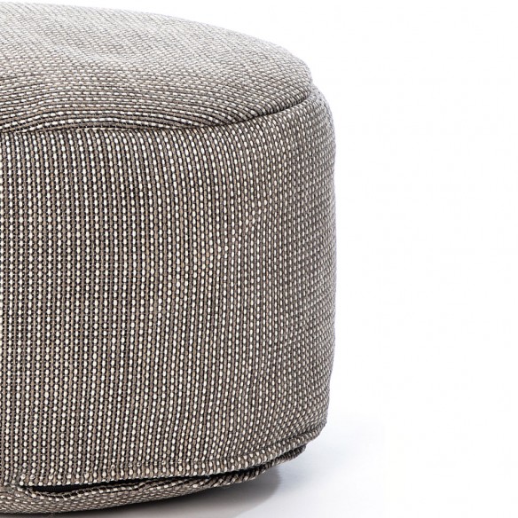 DOTTY Round Pouf Grey W50cm