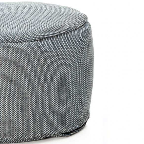 Pouf rond DOTTY bleu marine D50cm