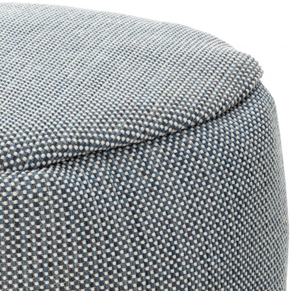 Pouf rond DOTTY bleu marine D50cm