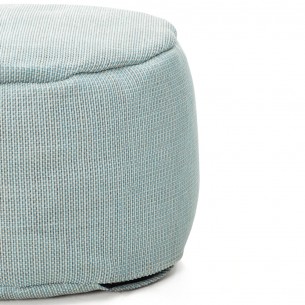 Pouf rond DOTTY bleu pastel D50cm 2