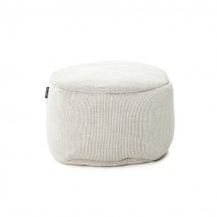 Pouf rond DOTTY blanc D50cm 2
