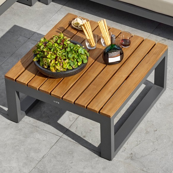 Salon de jardin SOHO KAKI 5 places table basse