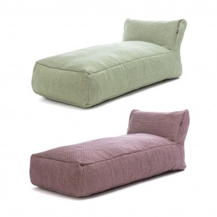 Duo de Long Chair DOTTY vert rose pivoine 2