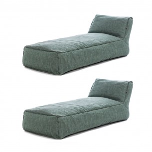 DOTTY Long Chair Duo Turquoise 2