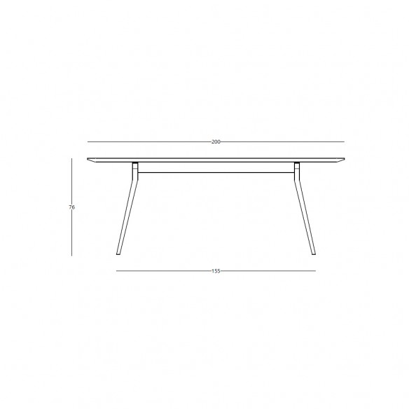 MAJESTI Dining Table in Natural Reclaimed Teak W200