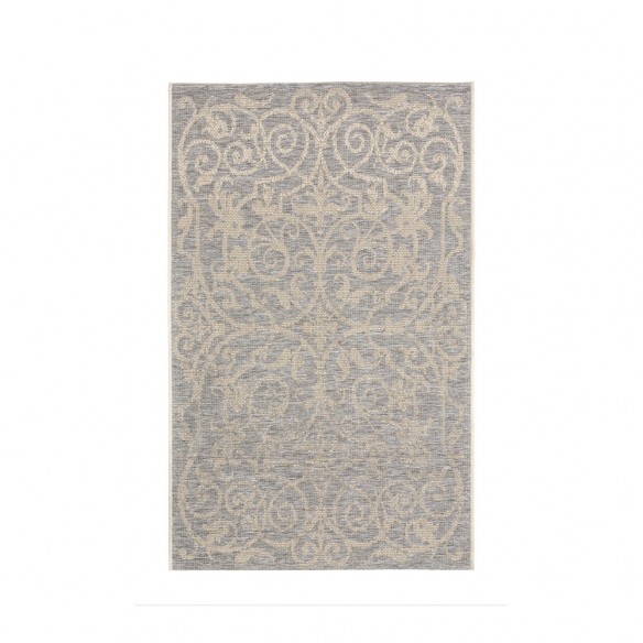 Tapis d'extérieur SUMMER QUAI Gris en polypropylène 180x280cm