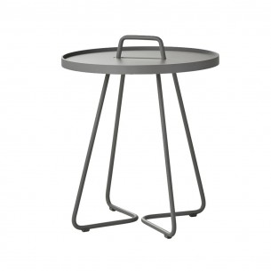 ON THE MOVE Side Table H54cm Aluminium Grey 2