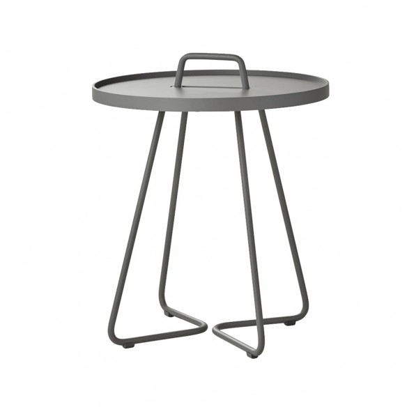 ON THE MOVE Side Table H54cm Aluminium Grey