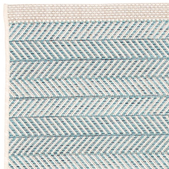 RYLANDER Turquoise Polypropylene Outdoor Rug 160x230cm