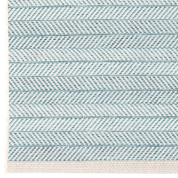 Tapis d'extérieur RYLANDER Turquoise en polypropylène 160x230cm