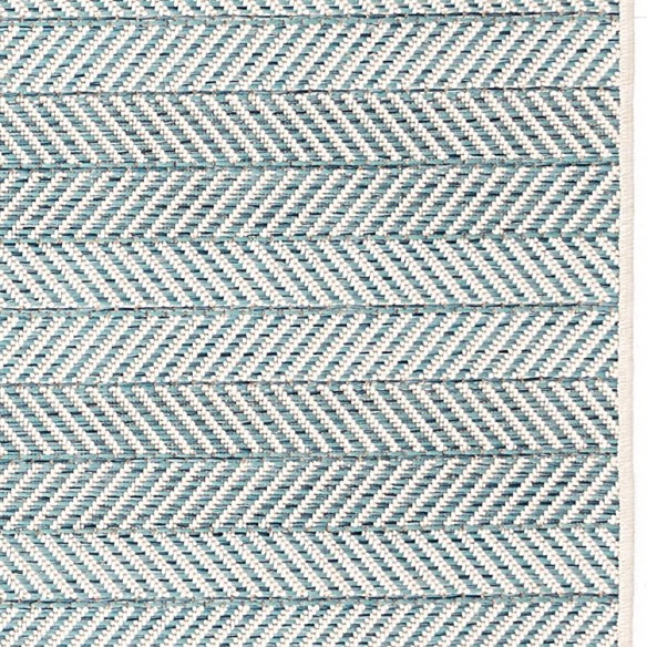 Tapis d'extérieur RYLANDER Turquoise en polypropylène 230x330cm