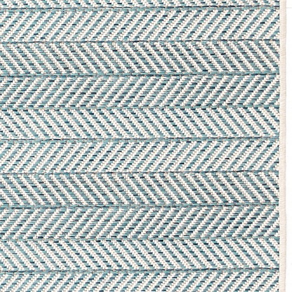 Tapis d'extérieur RYLANDER Turquoise en polypropylène 230x330cm