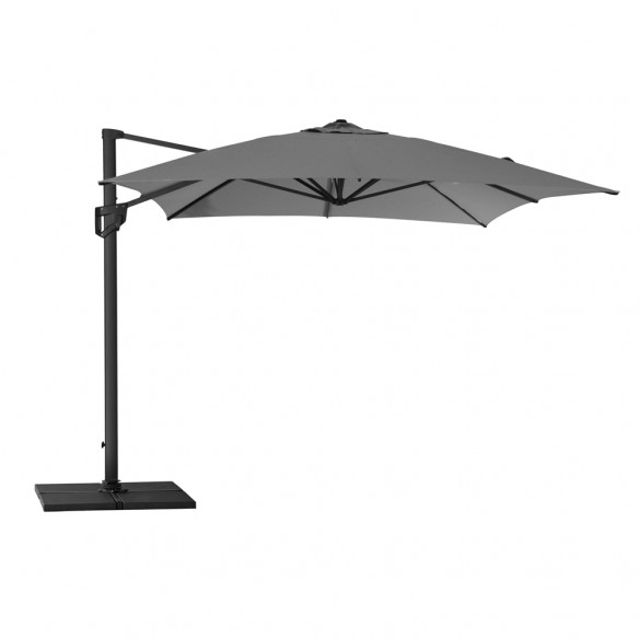 Parasol déporté inclinable HYDE LUXE 3x4m Aluminium / Anthracite
