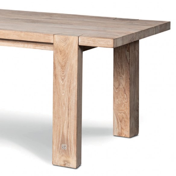 MAESTRO Outdoor Dining Table in Natural Reclaimed Teak W330