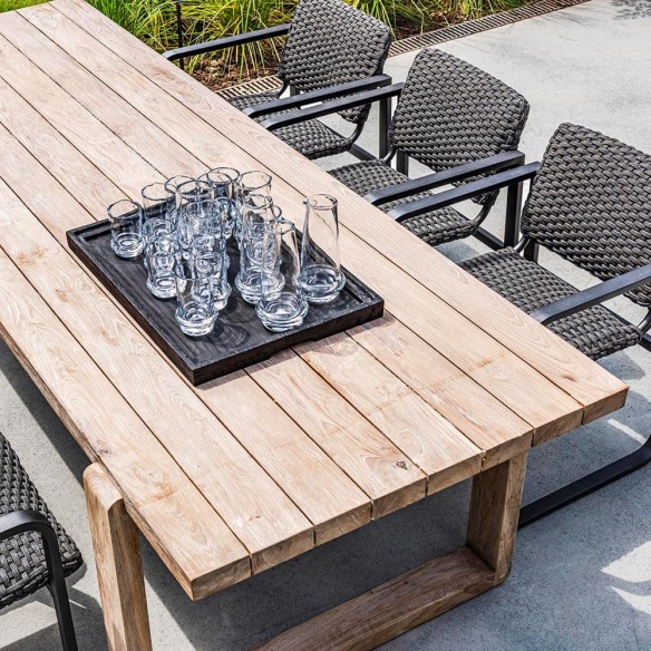 OXFORD Outdoor Dining Table in Natural Reclaimed Teak W250