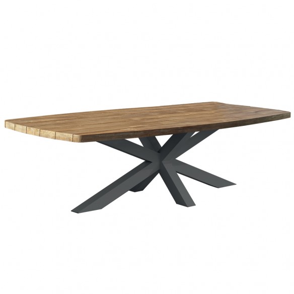 Table de jardin TIMOR en teck/aluminium 260