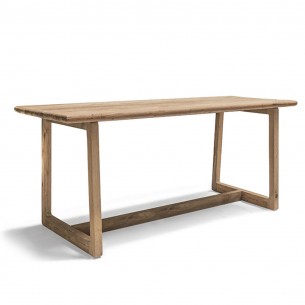 DELMON Outdoor Bar Table in Natural Reclaimed Teak W220 2
