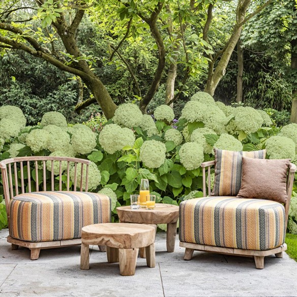 CARLA Garden Lounge Set in Natural Reclaimed Teak