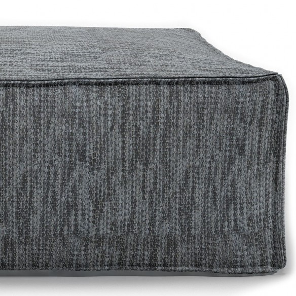VELTY Square Pouf Anthracite