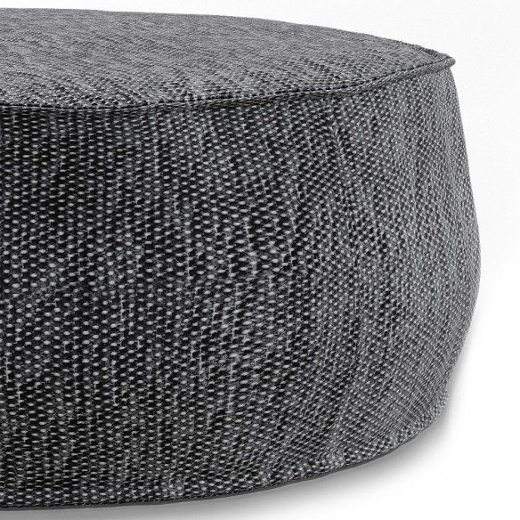 Pouf rond VELTY gris