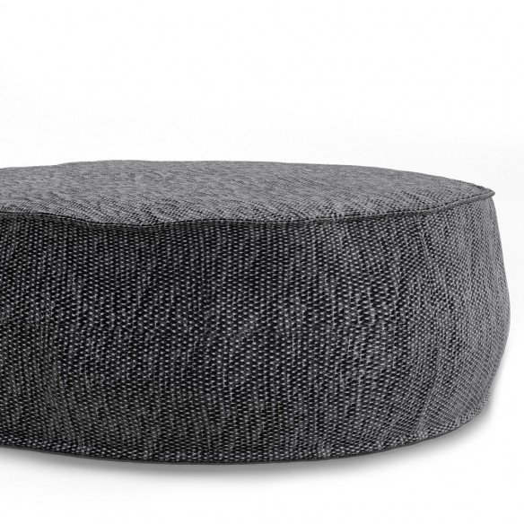 Pouf rond VELTY gris
