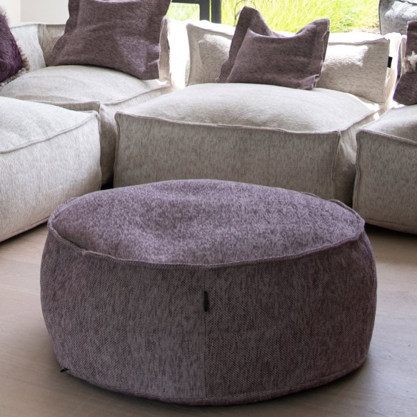 Pouf rond VELTY lilas