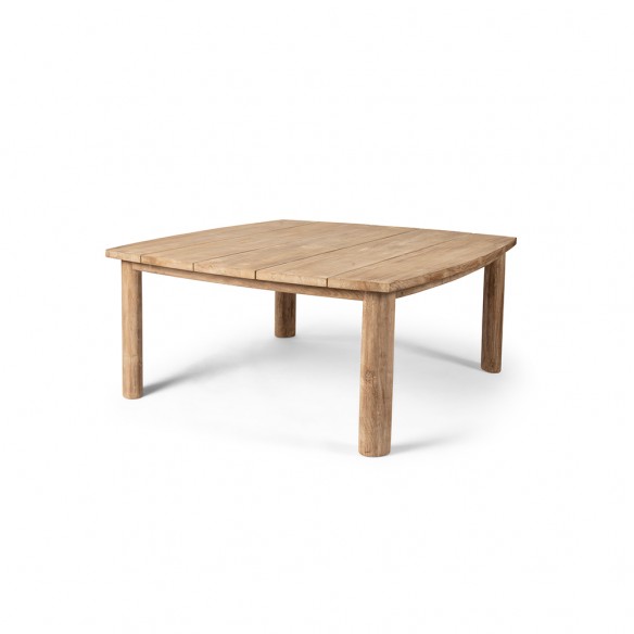 MILA Square Outdoor Dining Table in Natural Reclaimed Teak L175