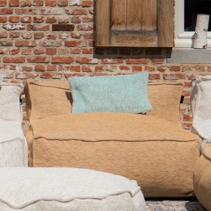 Coussin de décoration VELTY bleu givré 50x30cm 2