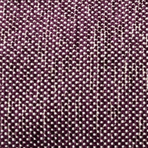 Coussin de décoration VELTY aubergine 50x30cm