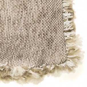 Coussin de décoration VELTY champagne 50x30cm 2