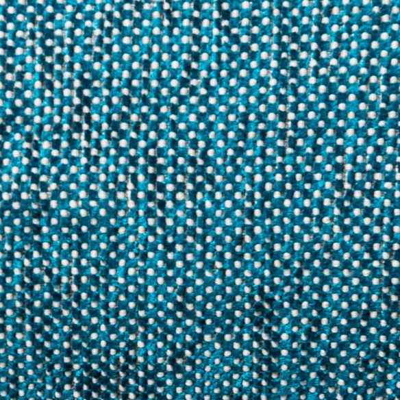 Coussin de décoration VELTY bleu paon 50x30cm