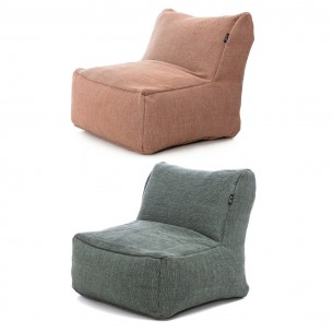 Duo de fauteuils de jardin DOTTY terracotta turquoise taille M 2