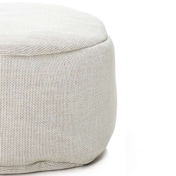 Pouf rond DOTTY blanc D70cm