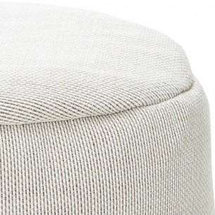 DOTTY Round Pouf White W70cm 2