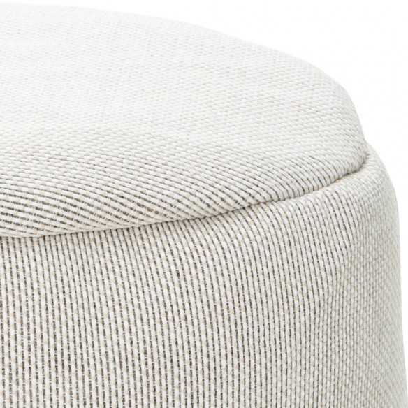 Pouf rond DOTTY blanc D70cm