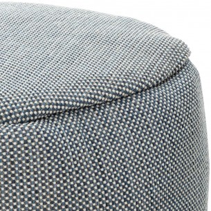 Pouf rond DOTTY bleu marine D70cm 2