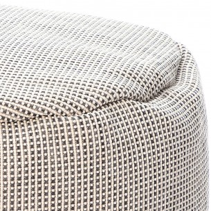 Pouf rond DOTTY beige D70cm 2