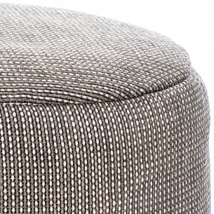 DOTTY Round Pouf Grey W70cm 2