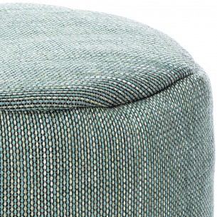Pouf rond DOTTY turquoise D70cm 2