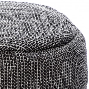 DOTTY Round Pouf Anthracite W70cm 2