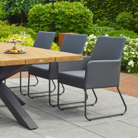 BLIXUM Garden Chair in Lava Grey and Anthracite Grey LIFE Outdoor