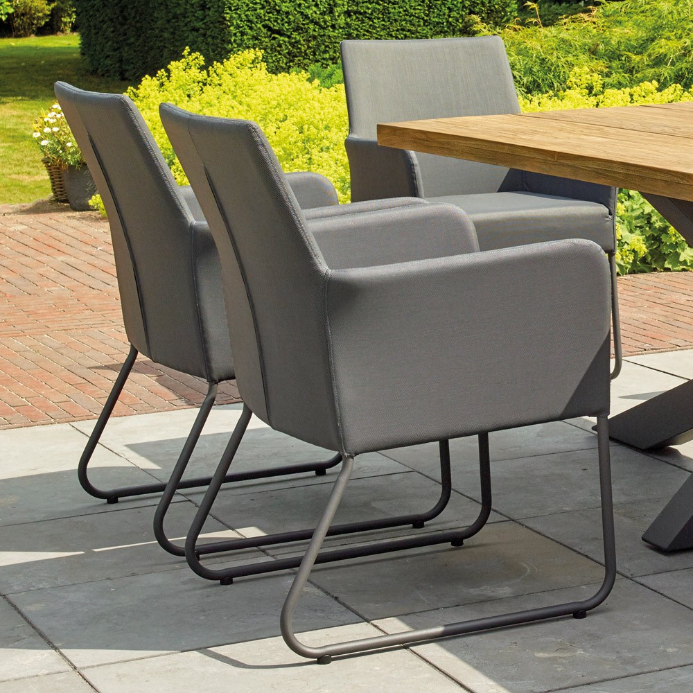 Blixum Garden Chair in Lava Grey and Anthracite Grey