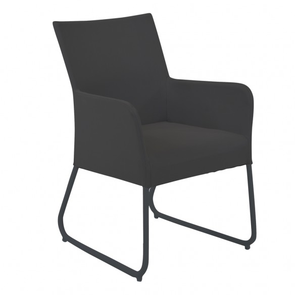 BLIXUM Garden Chair in Lava Grey and Anthracite Grey Life